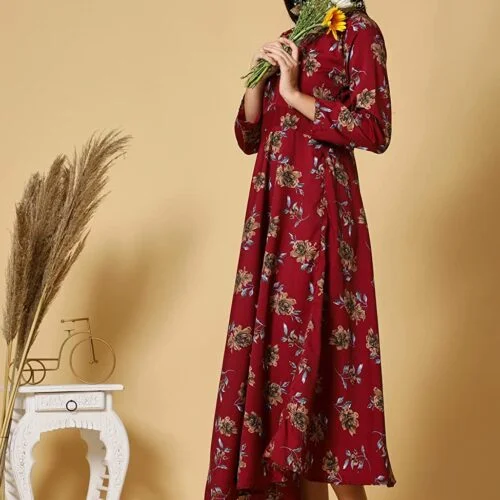 Long Gown - Maroon - vastrmitr.in