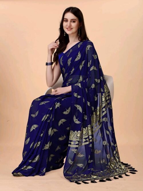 Butterfly Silk Saree - Image 3