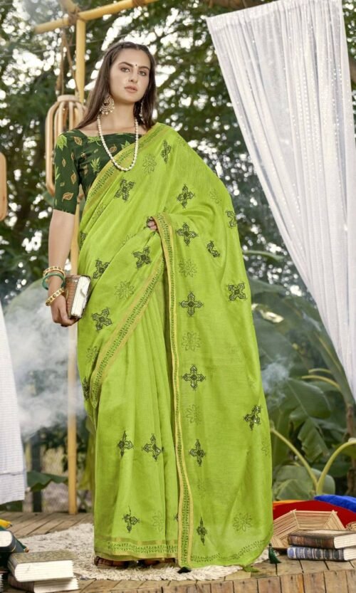 Triveni Sarees VESH BHUSHA Cotton - Image 5