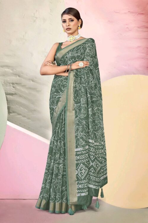 Triveni Sarees NAVGEET  06 Linen - Image 2