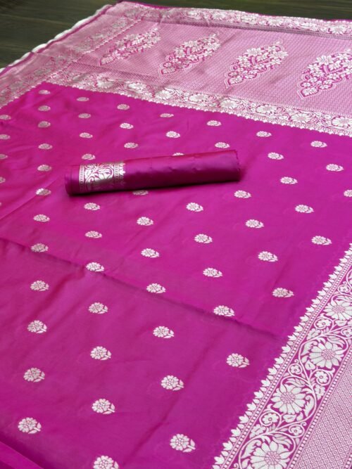 LICHI Silk Banarasi Saree - Image 4