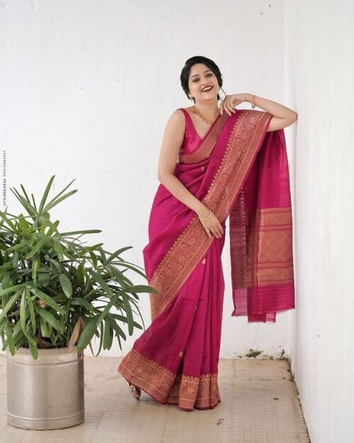 LICHI Silk Banarasi Saree - Image 6