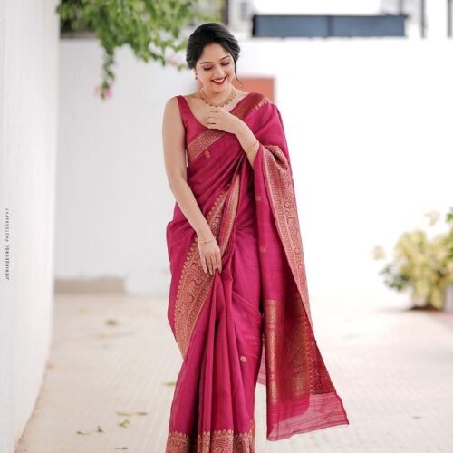 Lichi silk banarasi saree