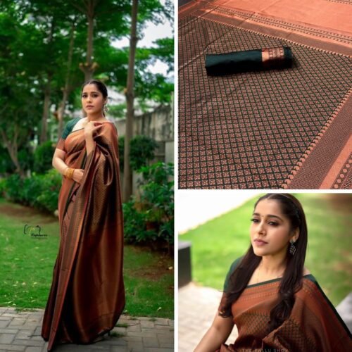 LICHI Silk Banarasi Saree - Image 6