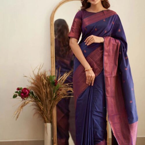 Lichi silk banarasi saree for festival hit