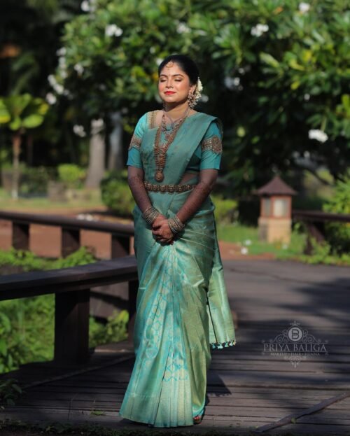 LICHI Silk Banarasi Saree for festival - Image 6