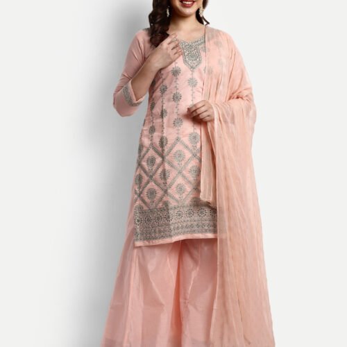 Modal chanderi dress material