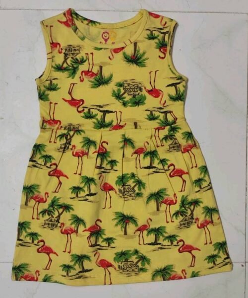 Girls Cotton Sleeveless Frocks - Image 2