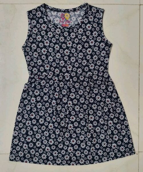 Girls Cotton Sleeveless Frocks - Image 5