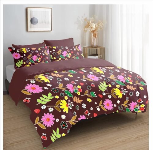 Florence Brand Double Bed Queen Size Bedsheet Set - Image 8