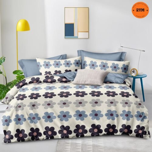 Florence Brand Double Bed Queen Size Bedsheet Set - Image 24