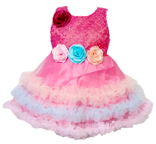 Net Embellished Beautiful Party Wear Frock for Girls