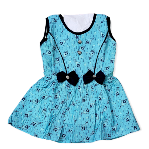 Cotton printed summer wear frock for girls