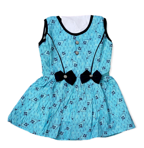 Cotton printed summer wear frock for girls