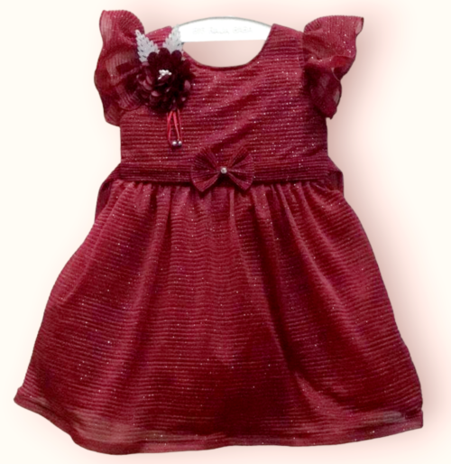 Net Embellished Party Wear Frock for Girls - Image 2