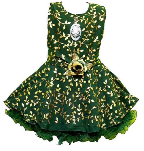 Gorgeous net embellished party wear frock for girls