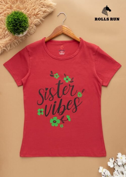 Ladies Round Neck T Shirt - Image 3