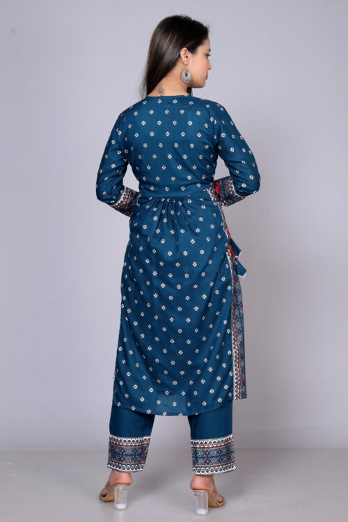 Rayon Printed Naira Pant Set - Image 5