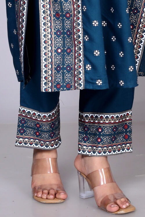 Rayon Printed Naira Pant Set - Image 6