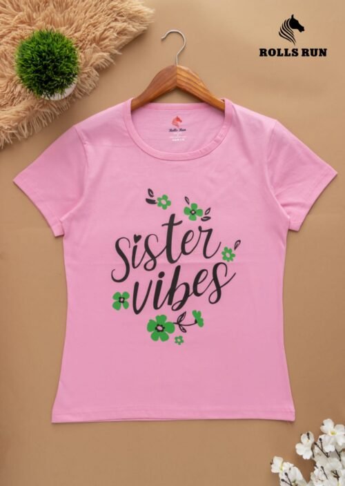 Ladies Round Neck T Shirt - Image 2