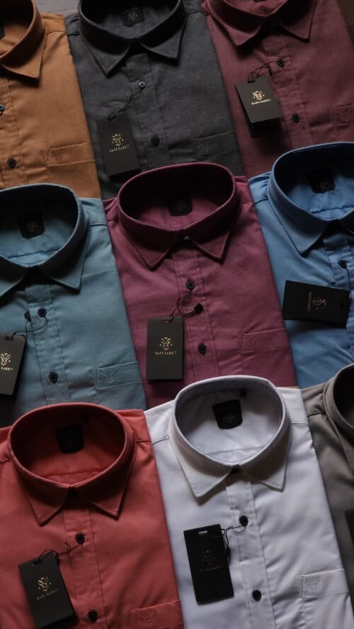 Premium Milange Lycra Cotton Shirts - Image 5