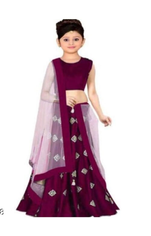 KID'S LEHENGA CHOLI 3 PIECE SETS - Image 5