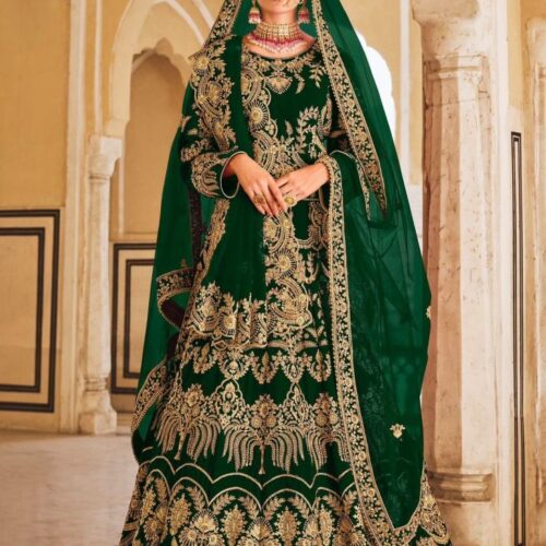 Feel Like Royalty In Our New Velvet Lehenga Choli