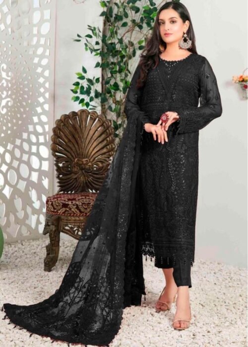 Designer Fancy Pakistani Suit - Image 4