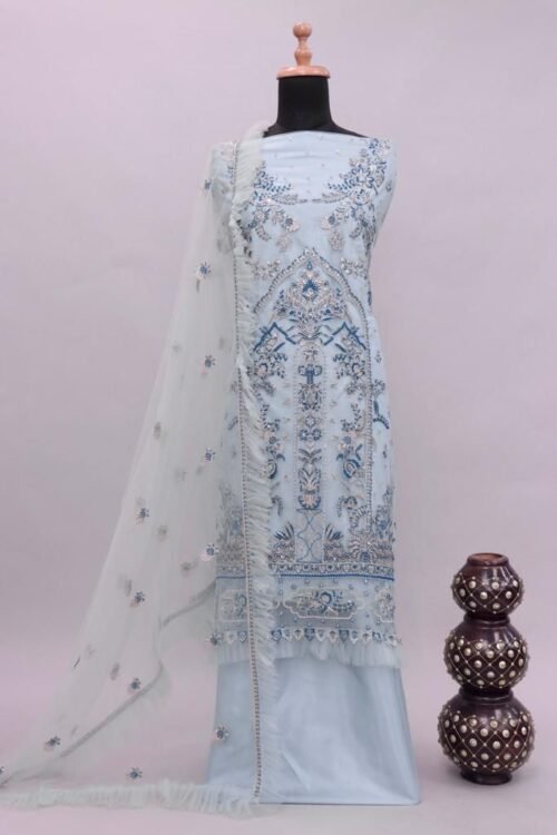 Designer Fancy Pakistani Suit - Image 3