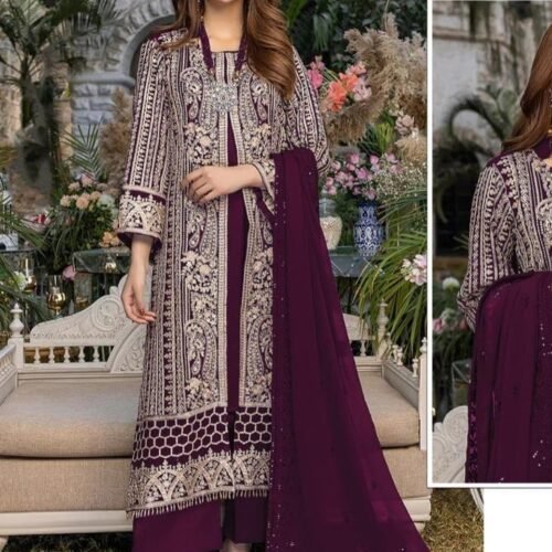 Alkaram Heavy Georgette With H 1686385335 | VastrMitr