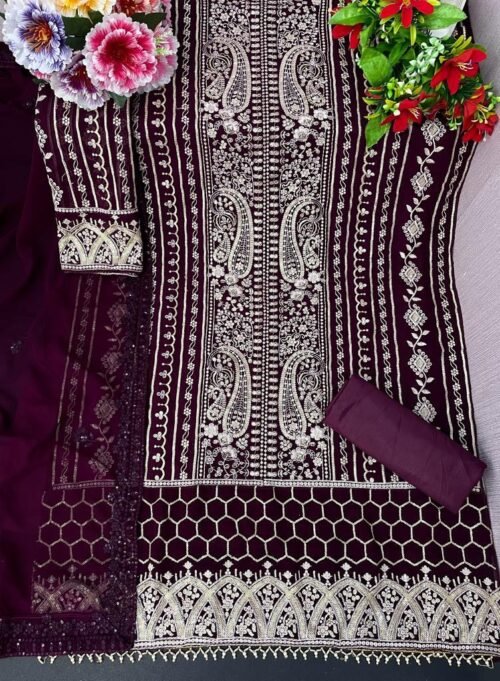 Designer Fancy Pakistani Suit - Image 3