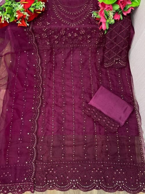 Designer Fancy Pakistani Suit - Image 3