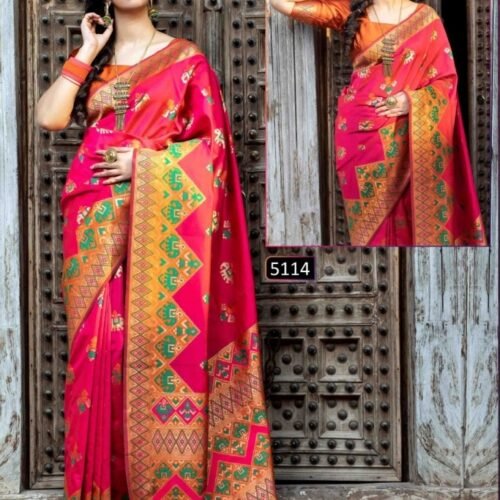 Exclusive Patola Silk Saree Pa 1627725050 | VastrMitr