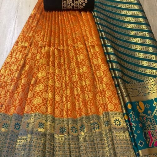 Kanjiveram Silk Pure Zari Half1 1689423391 | VastrMitr