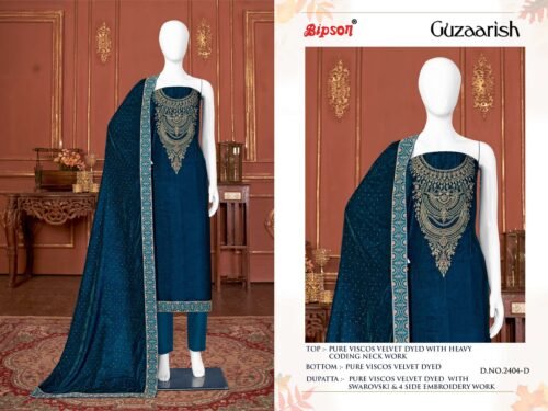 Viscose Velvet Dress Material - Image 6