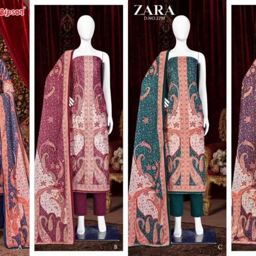 Bipson zara 2289 pure velvet dress material wholesaler of dress material in india 1 2023 12 06 17 15 37 | vastrmitr