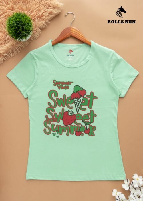 Ladies Round Neck T Shirt - Image 8