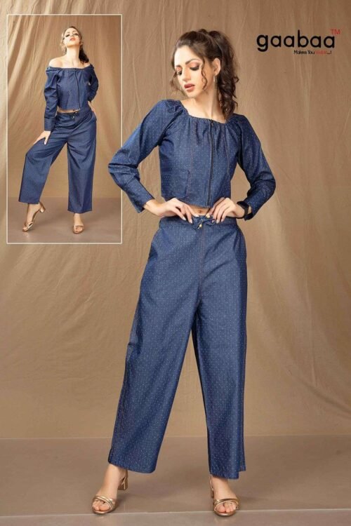 Gaabaa denim co ord set western wear wholesaler in surat 0 2024 04 24 19 20 11 | vastrmitr