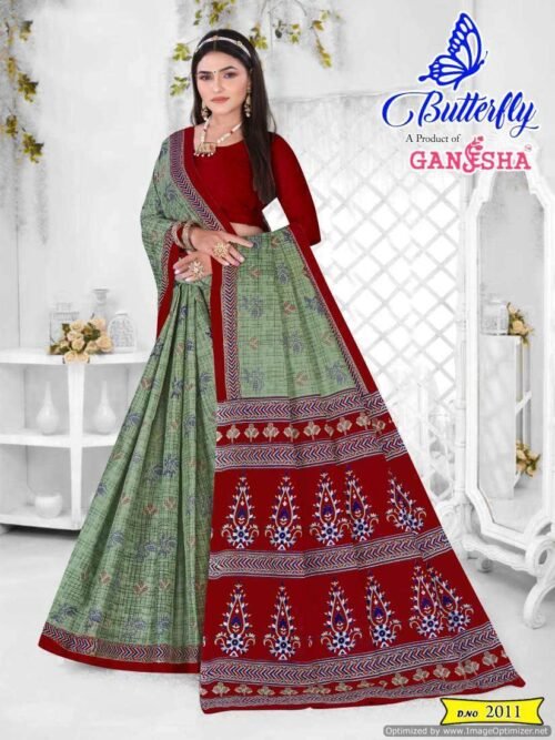 Ganesha butterfly vol 2 cotton sarees wholesale saree india 3 2024 05 02 19 10 11 | vastrmitr