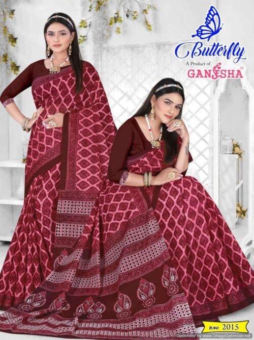 Ganesha butterfly vol 2 cotton sarees wholesale saree india 7 2024 05 02 19 10 12 | vastrmitr