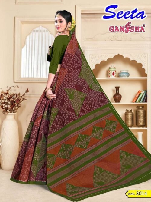 Cotton Sarees With Blouse - Image 4