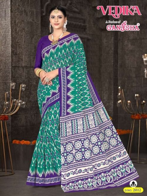 Cotton Sarees With Blouse - Image 6