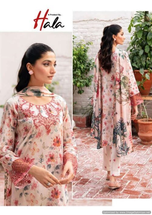 Heavy Cotton Digital Printed Karachi Dress material - Image 5