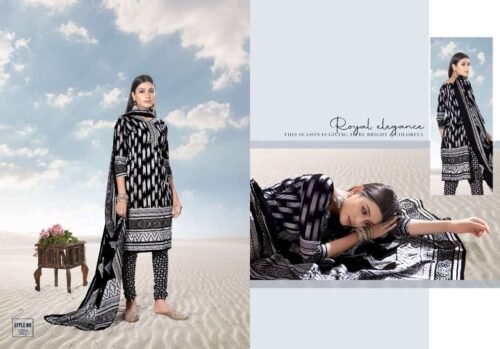 Heavy Cotton Digital Printed Karachi Dress material - Image 4