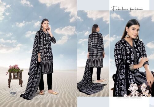 Heavy Cotton Digital Printed Karachi Dress material - Image 7