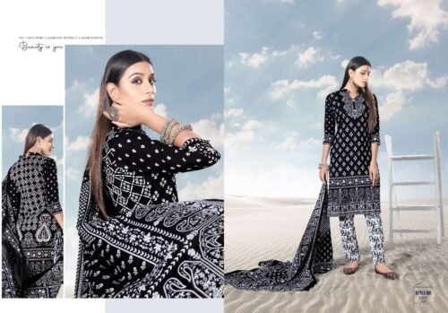 Heavy Cotton Digital Printed Karachi Dress material - Image 8