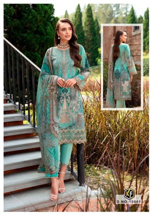 Heavy Cotton Print Designer Suits - Image 3