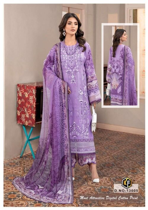 Heavy Cotton Print Designer Suits - Image 6