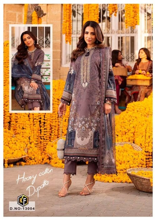 Heavy Cotton Print Designer Suits - Image 7