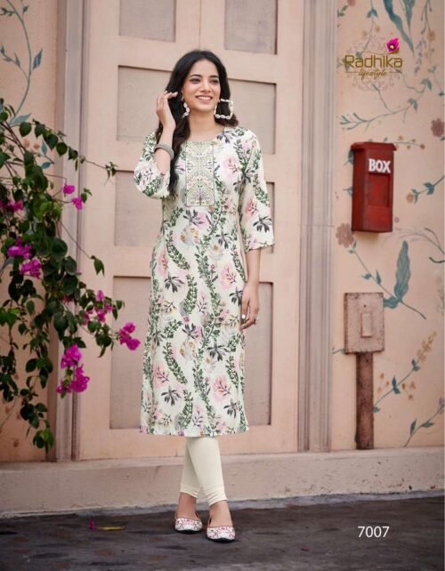 Radhika pahel vol 7 straight kurtis wholesale kurti india 1 2024 04 05 18 02 29 | vastrmitr